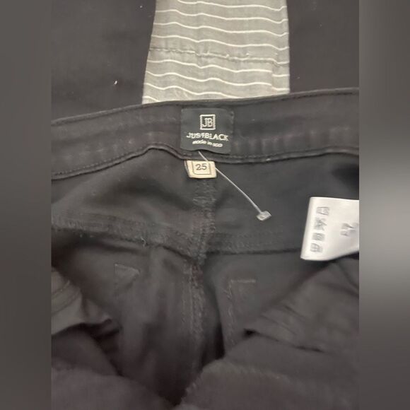 NWT Just Black Denim 9" Rise Over Dye Skinny Jeans Black Made In USA BP1112 - Picture 15 of 16